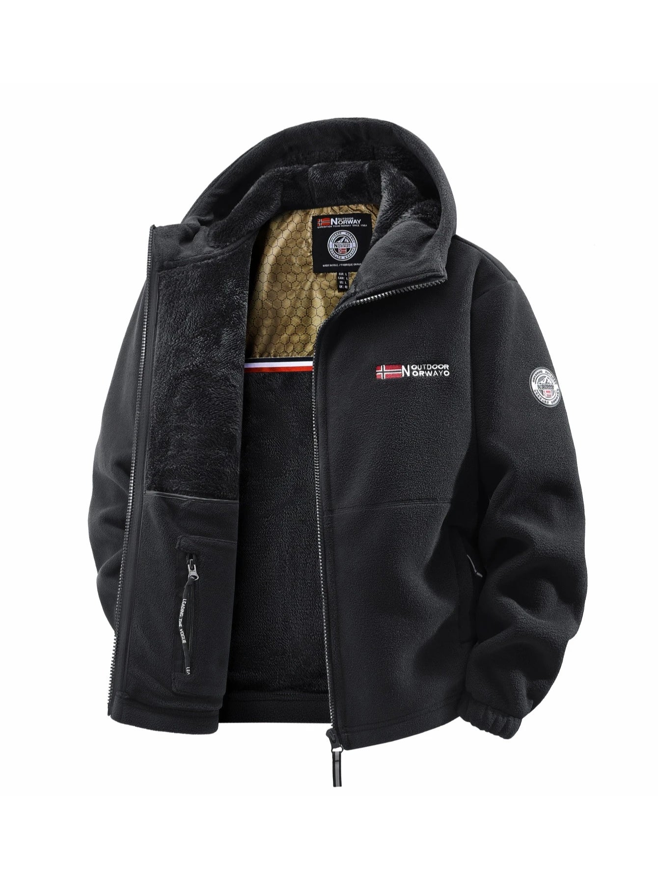 Campera con capucha hombre otoño/invierno – versátil para exterior y uso diario