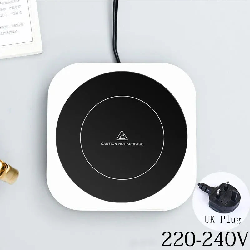 Calentador de Tazas Nuevo - Para Leche, Té, Tetera - Placa Caliente Eléctrica - Alta Temperatura 80°C - Para Hogar, Oficina y Escritorio