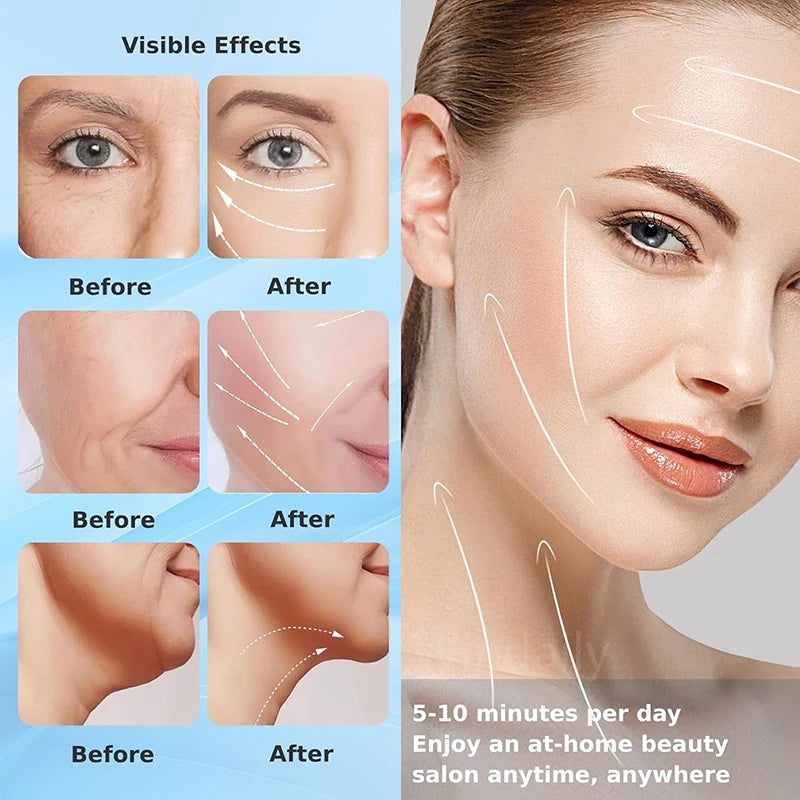Dispositivo de belleza facial – masajeador para lifting y cuidado del cuello con 7 colores
