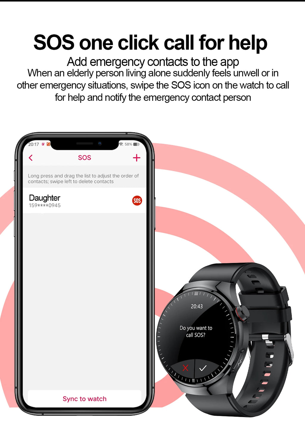 Smartwatch grado enfermería – monitoreo de salud con ECG, PPG y más