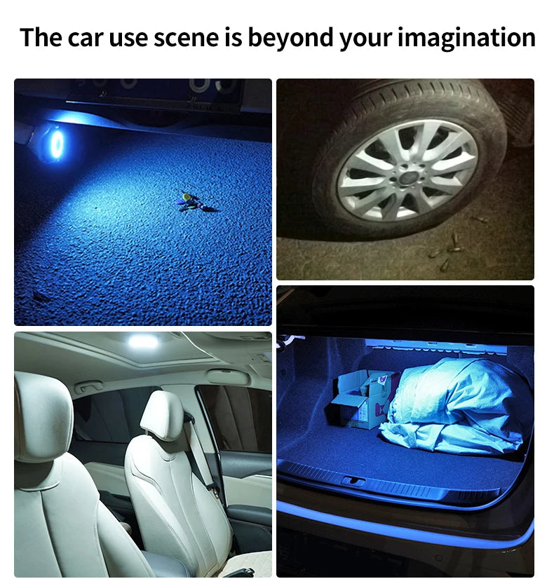 Luces LED interiores para auto – lámparas de lectura y ambiente sin cableado