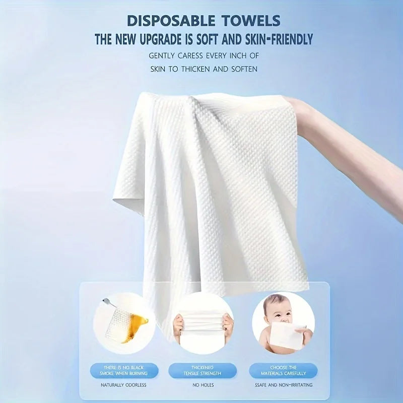 Pack 100 toallas desechables ultra absorbentes 30x70cm – suaves y portátiles