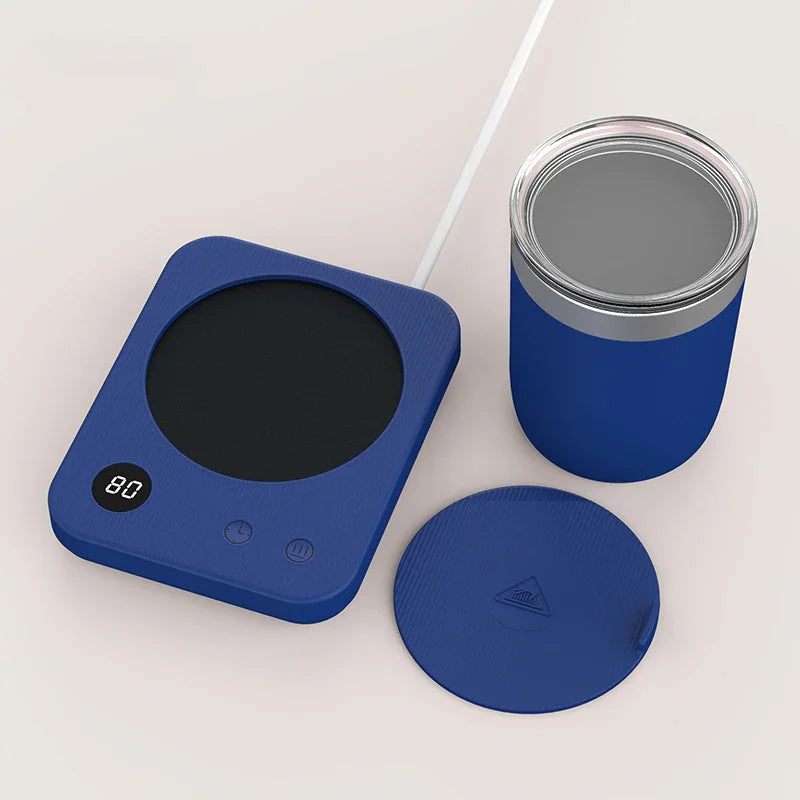Calentador de Tazas NUEVO - Posavasos Calentador - Temperatura Constante - Placa Caliente Eléctrica - Set para Leche, Té, Agua - Hogar y Oficina - Regalo Perfecto