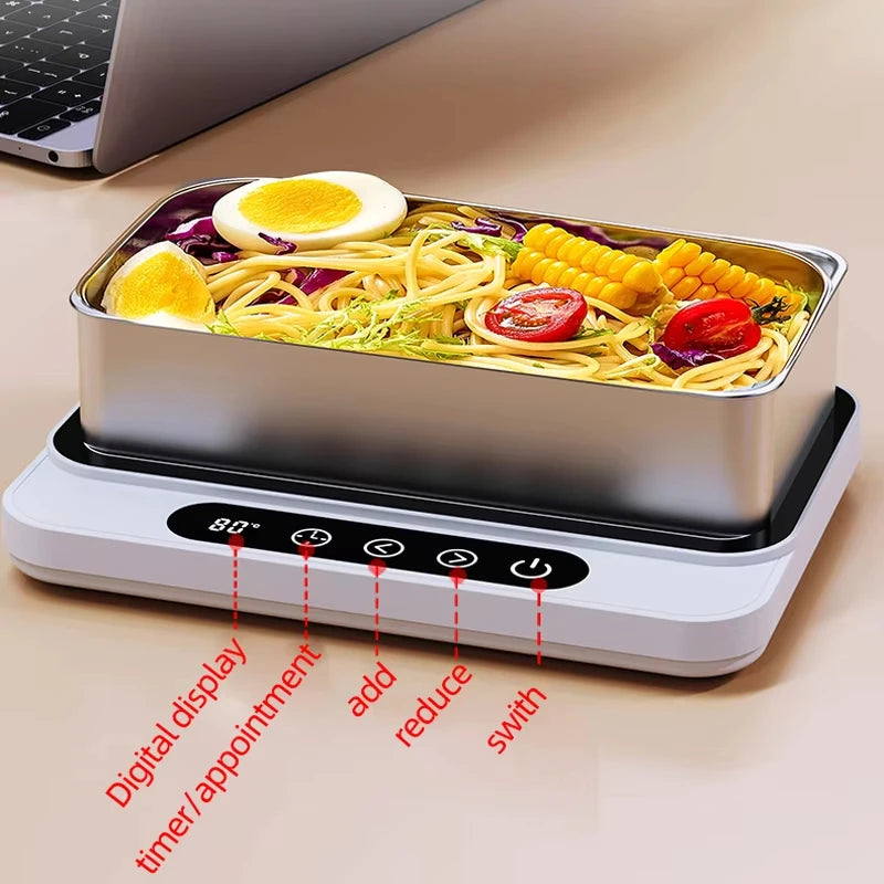 Calentador de Tazas 50W - Placa Caliente Eléctrica - 9 Niveles de Temperatura - Posavasos Calentador - Para Lonchera, Leche, Café - Hogar y Oficina