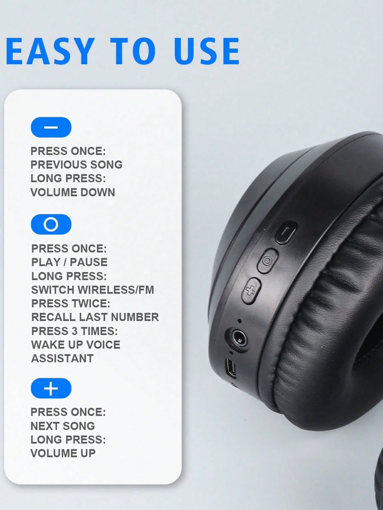 Auriculares inalámbricos – largo alcance para móvil, iPad y gaming