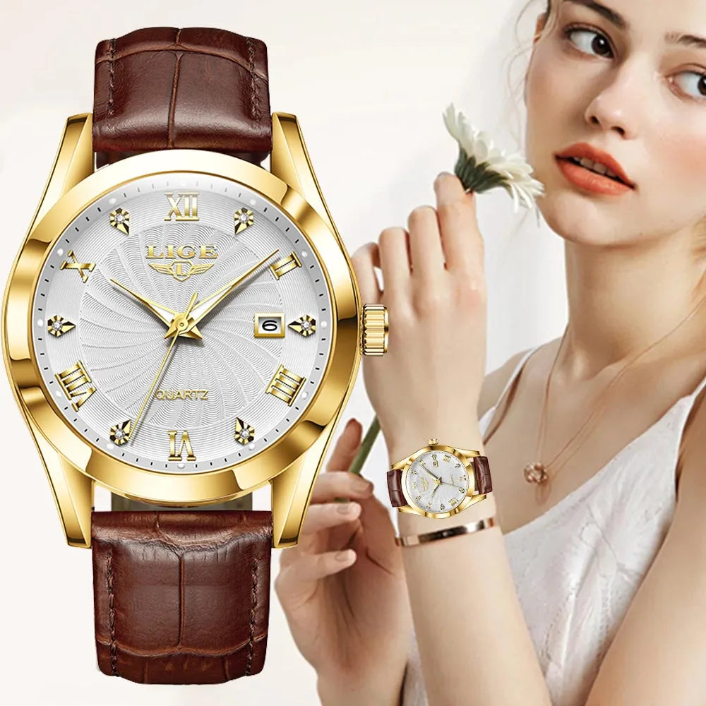 Reloj mujer LIGE – elegante, deportivo y resistente al agua