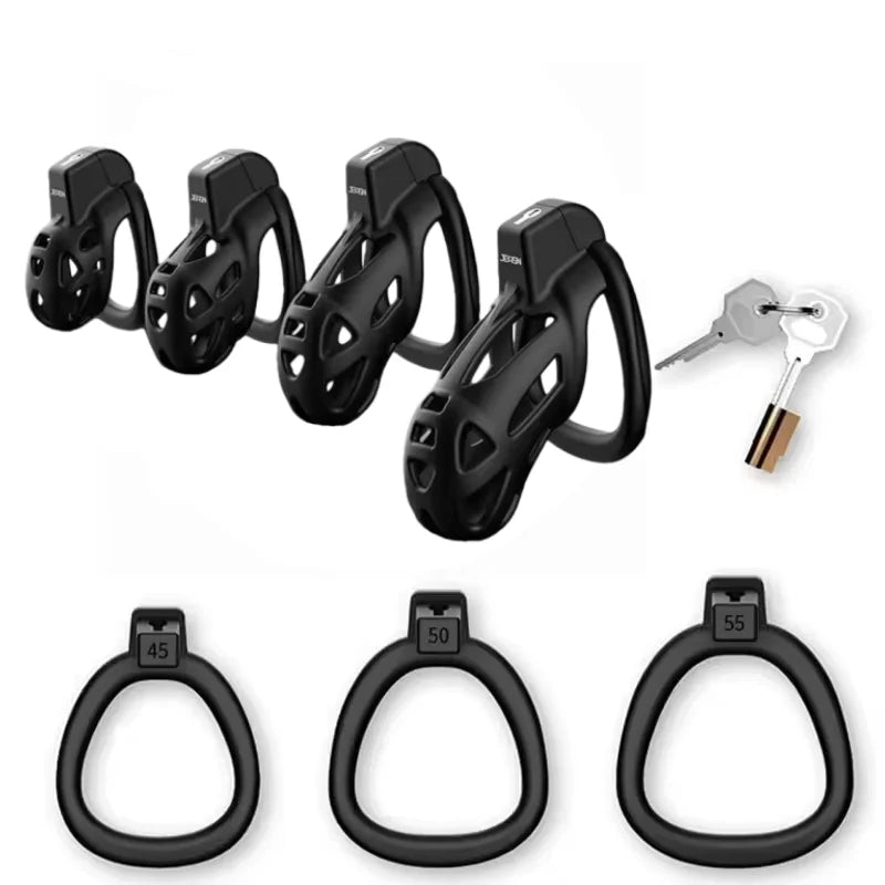 Chastity Lock Breathable Male Chastity Device Sex Toys for Couple Adult Penis Ring Micro Cock Cage Femboy Cuckold Penis Bondage
