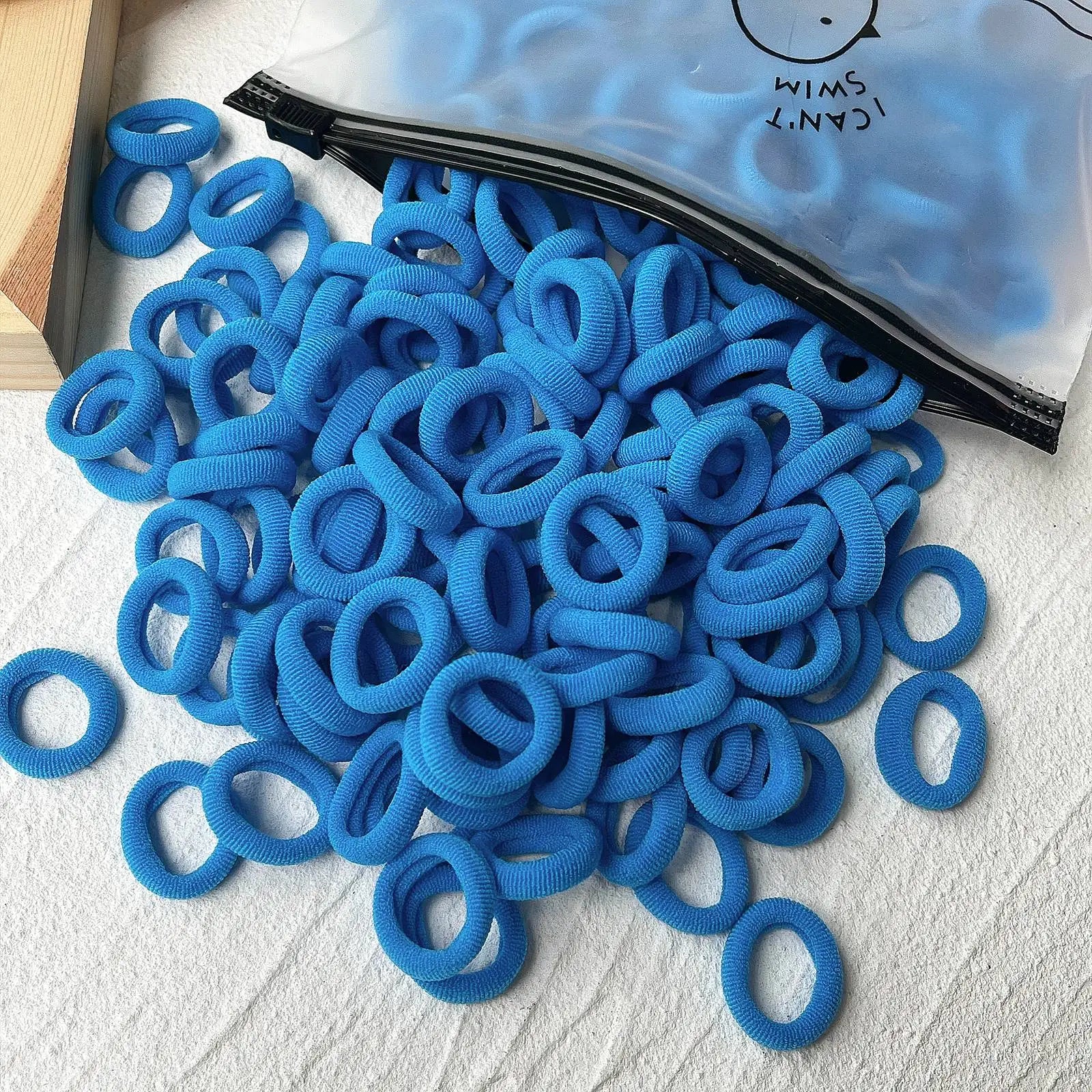 Set de 20/50 ligas elásticas para cabello – scrunchies y bandas de colores para niñas