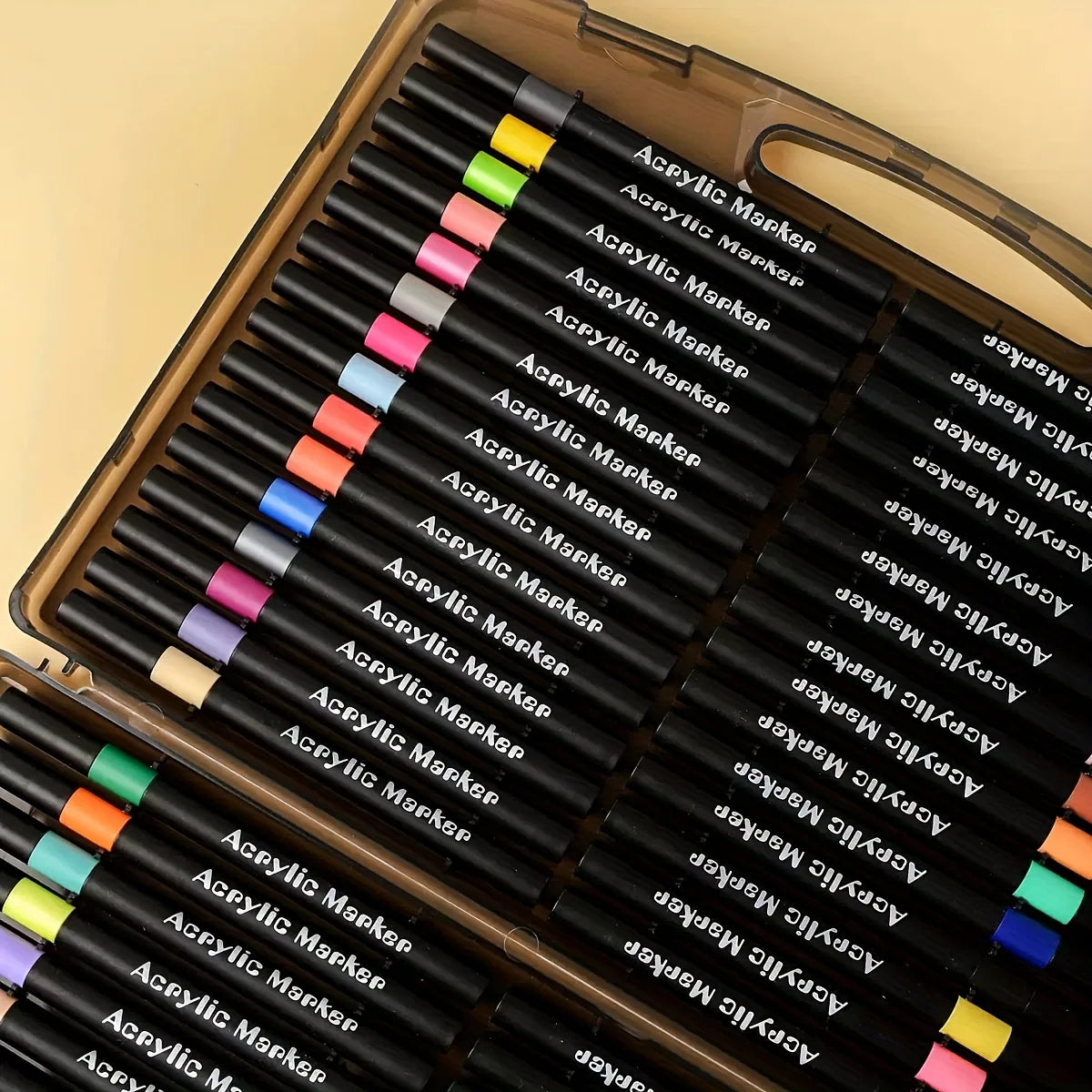 Marcadores acrílicos con punta de pincel suave – colores vibrantes y sin sangrado