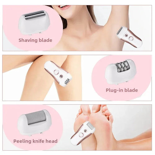 Depiladora Eléctrica 3 en 1 para Mujer