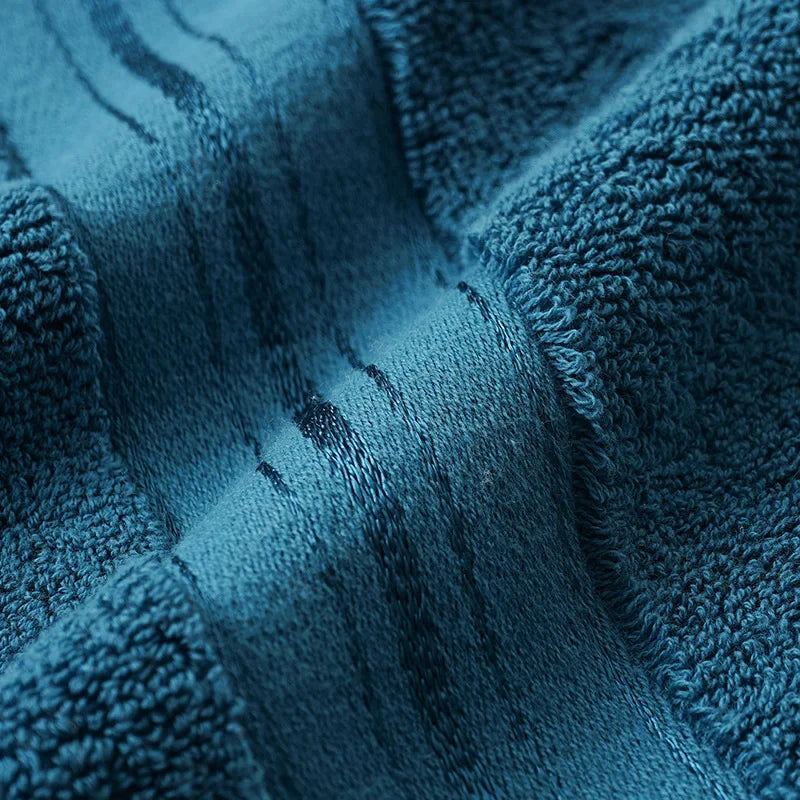 Toalla facial absorbente 100% algodón – azul gris sólido