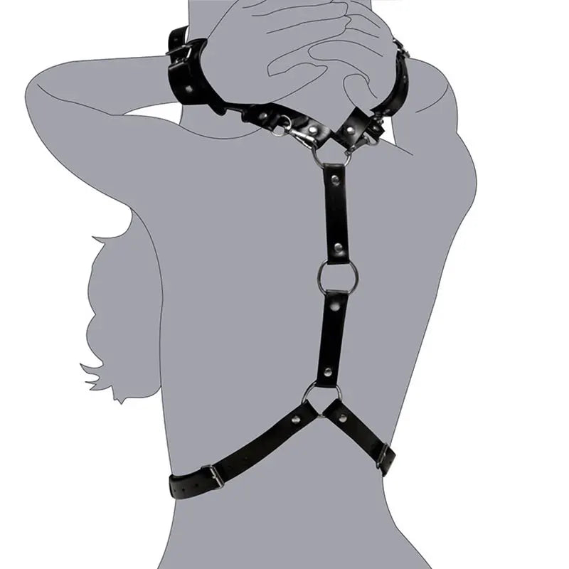 Chastity Sex Toys BDSM Restraints Black Leather Garters Handcuffs Set With Leg Rings Women Erotic Products Adult Sexual Wellness