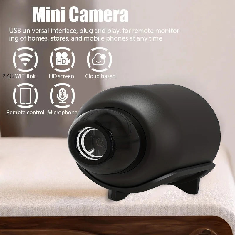 Mini cámara X5 1080P – visión nocturna, portátil y con detección de movimiento