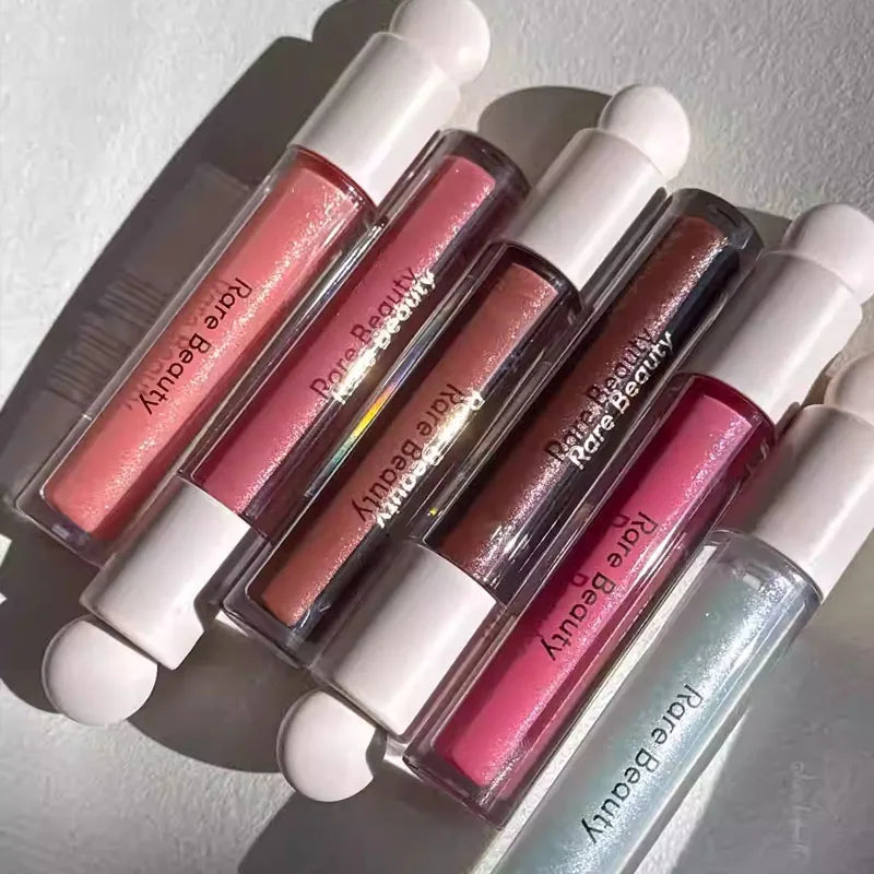 Set Rare Beauty 6 colores – labiales brillantes y gloss suave para un look natural