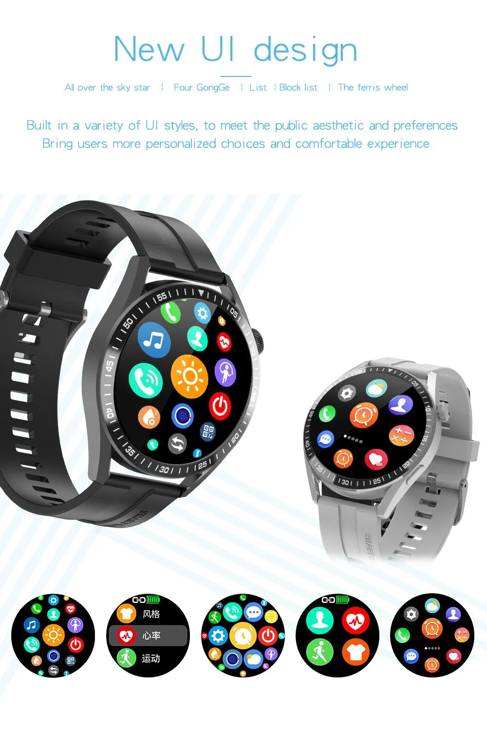 Smartwatch Pro – pantalla AMOLED HD, monitor de ritmo cardíaco y llamadas Bluetooth
