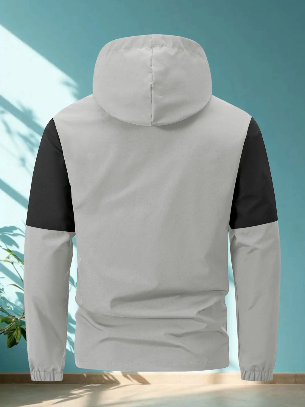 Chaqueta con cuello alto – cortaviento y cálida con múltiples bolsillos para otoño y deporte