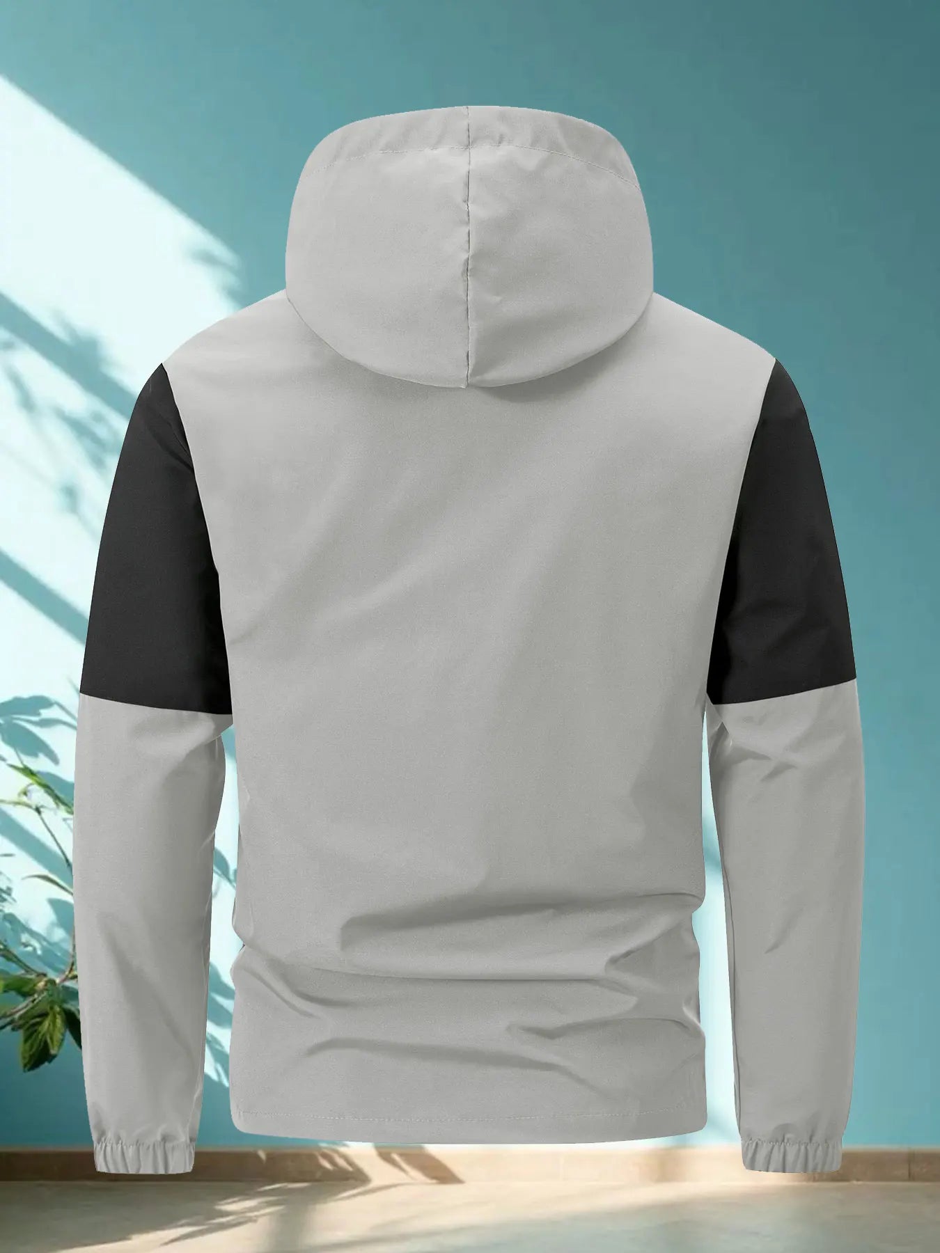 Chaqueta con cuello alto – cortaviento y cálida con múltiples bolsillos para otoño y deporte