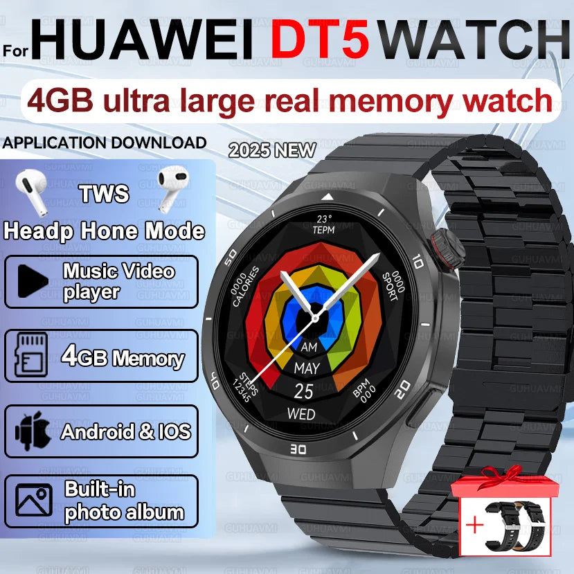 Smartwatch hombre nuevo – pantalla AMOLED, GPS, música y resistencia IP68