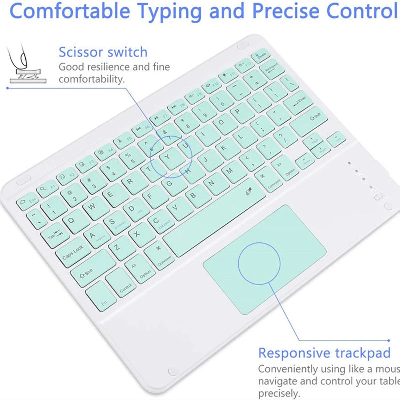 Teclado inalámbrico para iPad y Xiaomi Pad 5 – con touchpad y Bluetooth