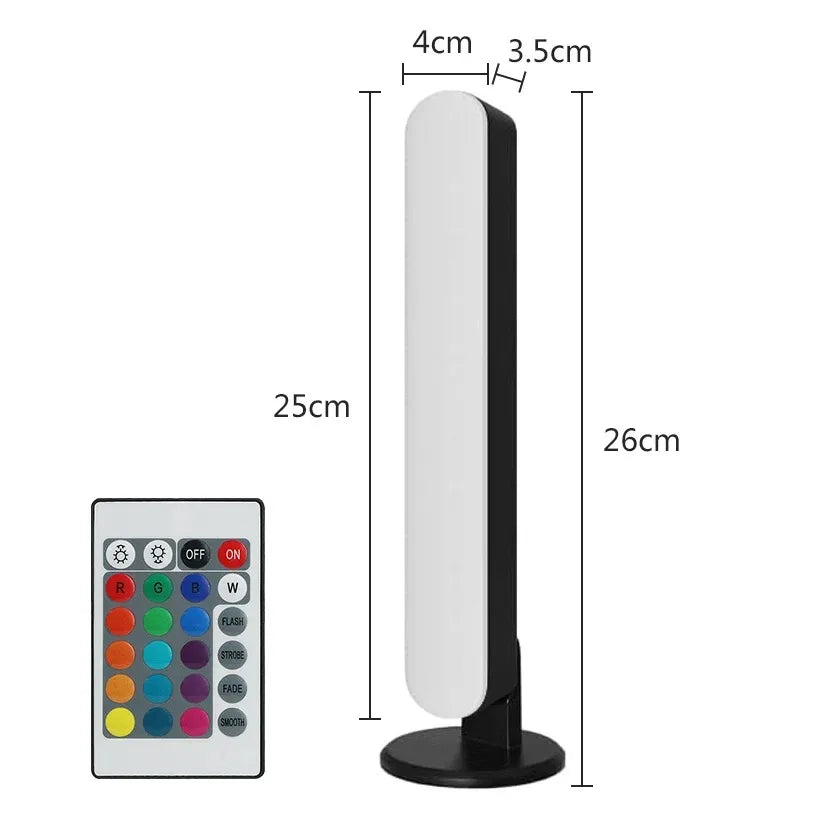 Lámpara LED Symphony Inteligente - Control de Sonido - Luz RGB Ritmo Musical - Control por APP - Para TV, Computadora, Gaming y Decoración de Escritorio