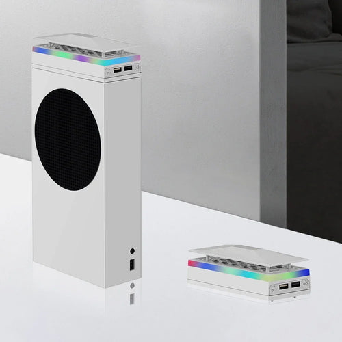 Base Ventilador Enfriamiento Xbox Series S - Dock Carga Control con Luz RGB