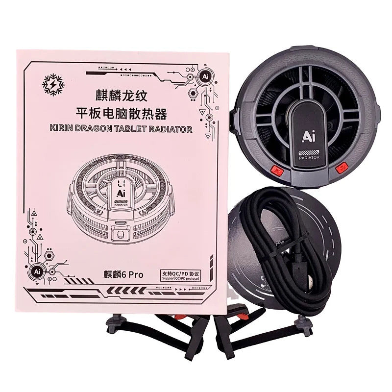 Enfriador TH06 24W Semiconductor para Tablet - Gran Área - Enfriamiento Potente - Magnético RGB - Para Tablet/Teléfonos Gaming - Con Luces LED