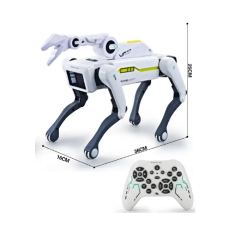 Perro Robot Bombero Inteligente con IA - Mascota Electrónica - Interacción por Voz - Control Remoto - Juguete para Niños