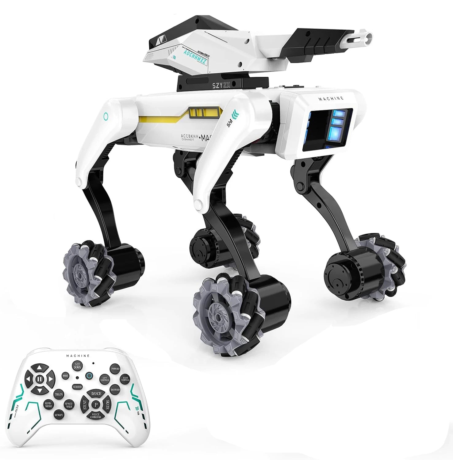 Perro Robot Inteligente con IA RC - Diálogo por Voz - Control APP Remoto - Programación - Canta y Baila - Perro Mecánico - Juguete para Niños