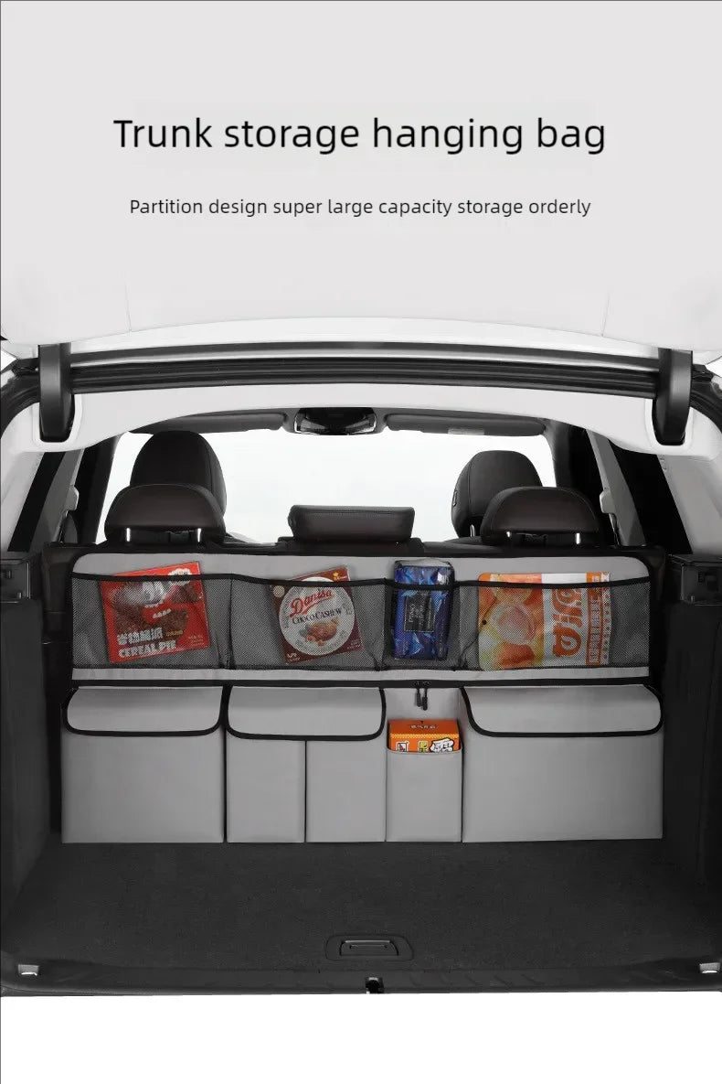 Bolsa Organizadora para Baúl de Auto y Respaldo de Asiento – Multiuso para SUV