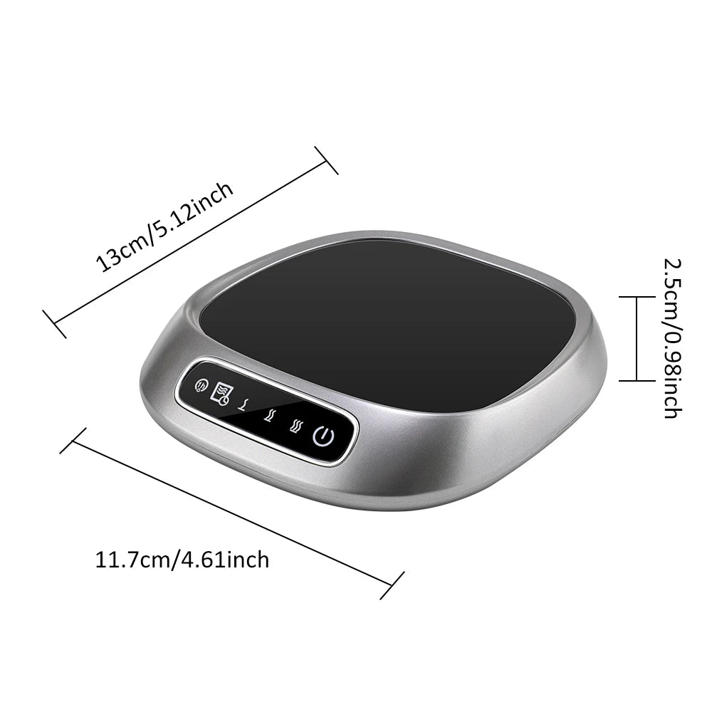 Calentador de Bebidas Eléctrico Inteligente - Control Avanzado de Temperatura - Placa Calentadora - Temperatura Constante - Temporizador - Apagado Automático - Calentador de Tazas