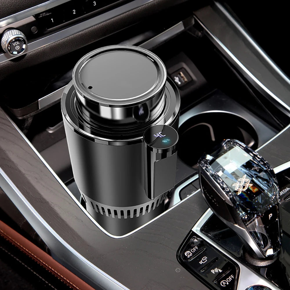 Portavasos Inteligente 2 en 1 para Auto 12V, Enfriador y Calentador Portátil, Mini Refrigerador para Bebidas en Viajes