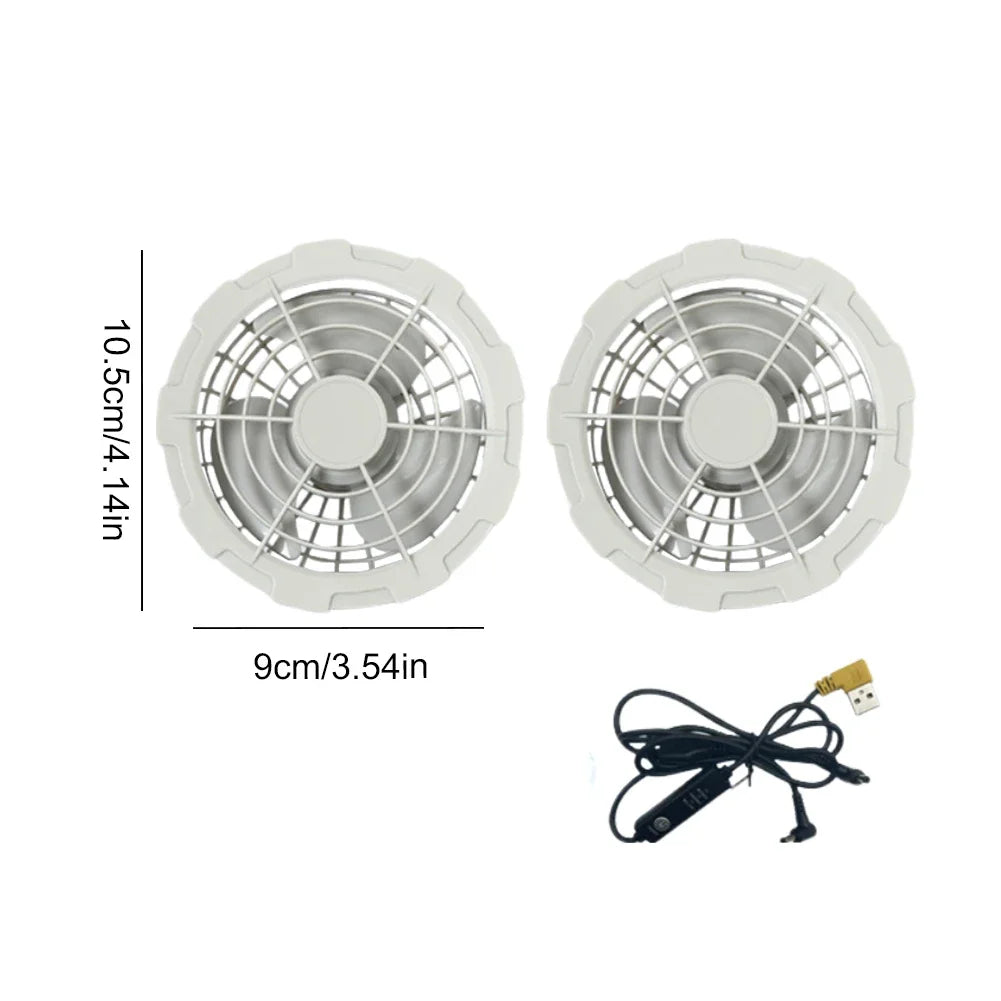 Chaleco Refrigerante con Ventiladores USB - 3 Velocidades Ropa Aire Acondicionado Transpirable