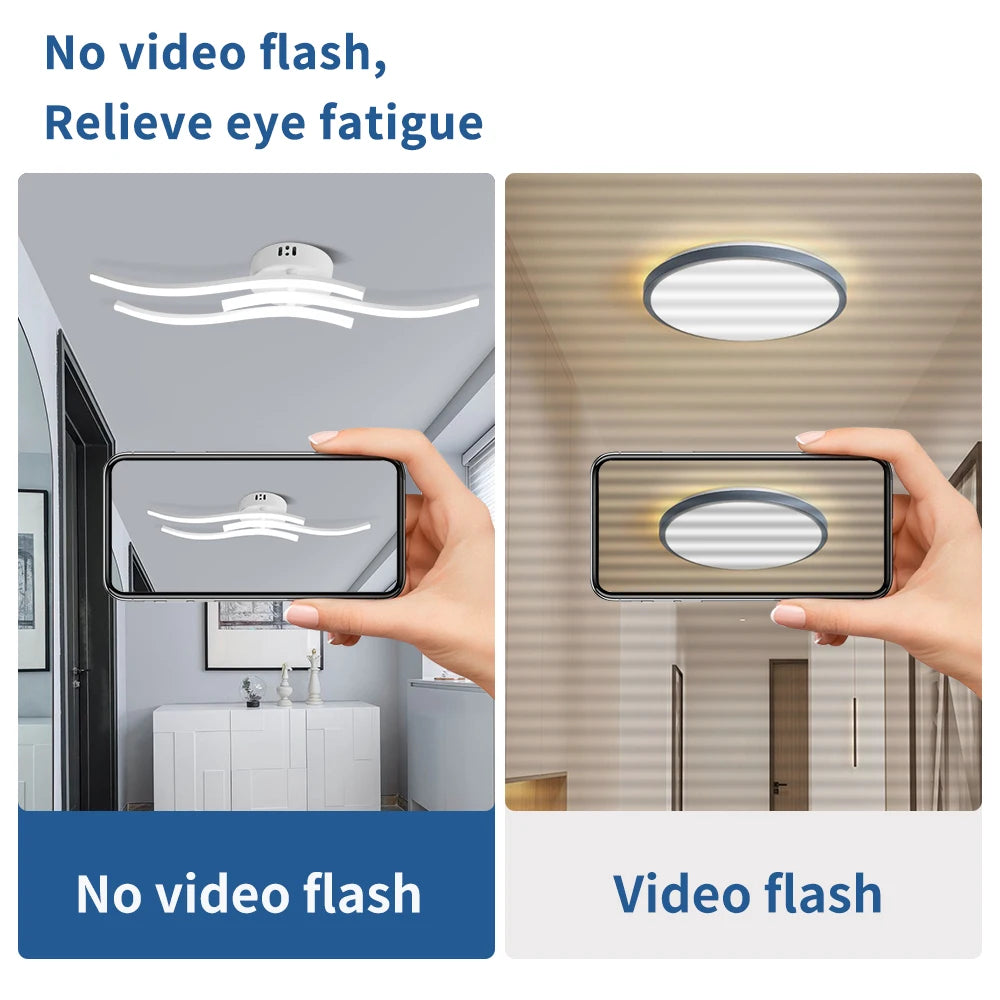 Lámpara de techo lineal – luz tricolor para living, dormitorio y comedor