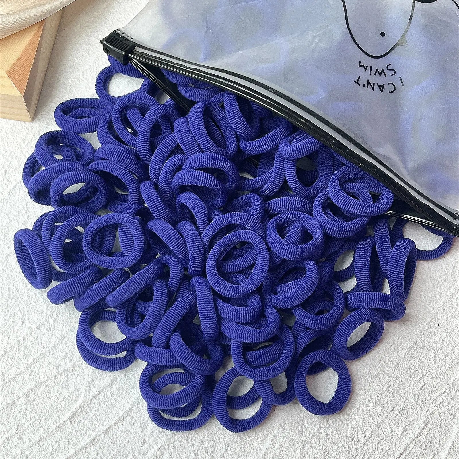 Set de 20/50 ligas elásticas para cabello – scrunchies y bandas de colores para niñas