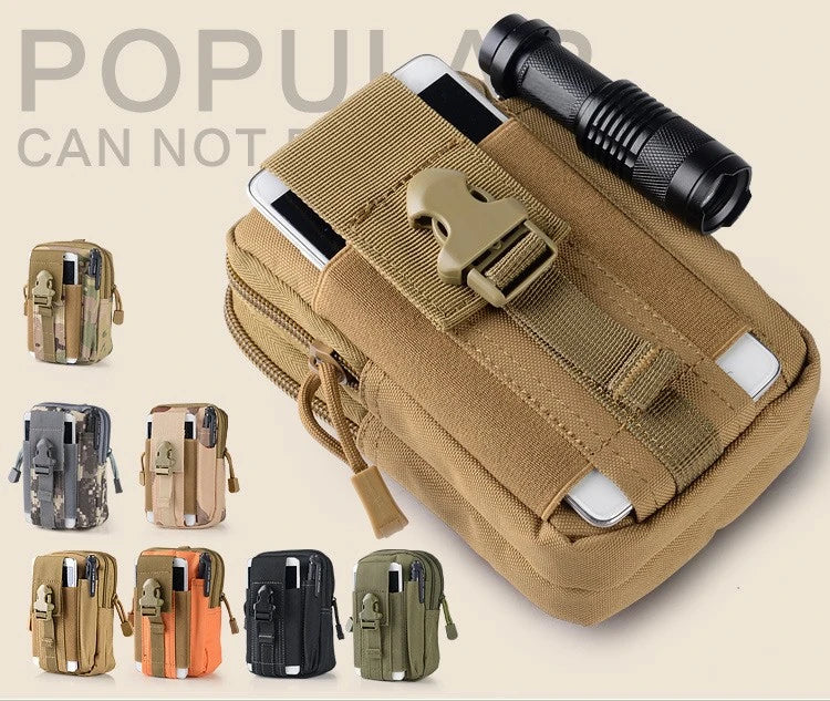Riñonera táctica camuflada – bolsa multifuncional para pierna y cintura
