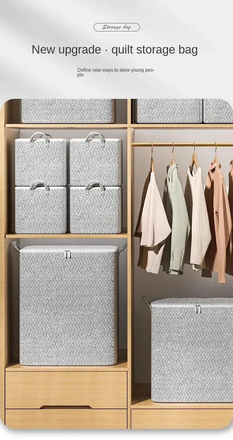 Bolsa organizadora grande para hogar – material no tejido para ropa y juguetes