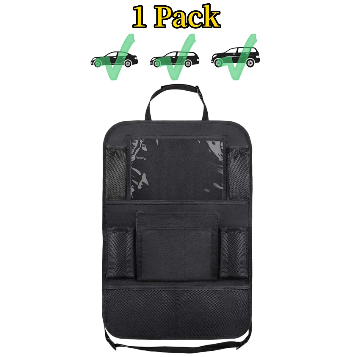 Organizador trasero para asiento de auto – 10 bolsillos y porta tablet