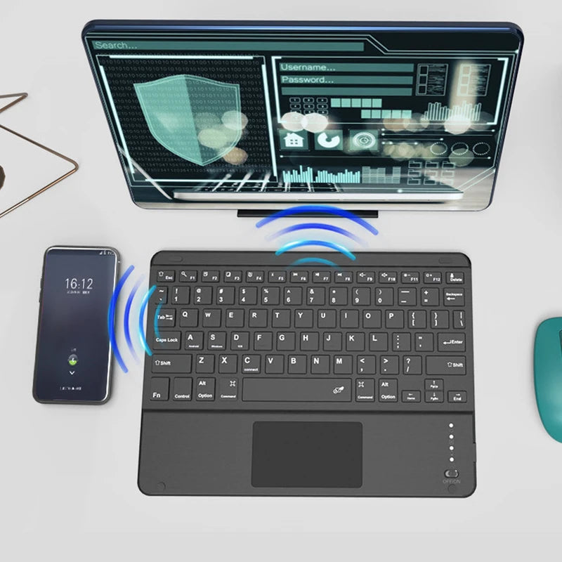 Teclado inalámbrico para iPad y Xiaomi Pad 5 – con touchpad y Bluetooth