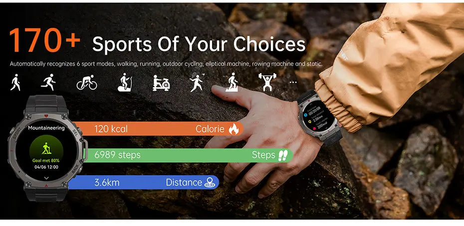Smartwatch T-Rex 3 GPS – pantalla AMOLED, resistente 5ATM y monitor fitness