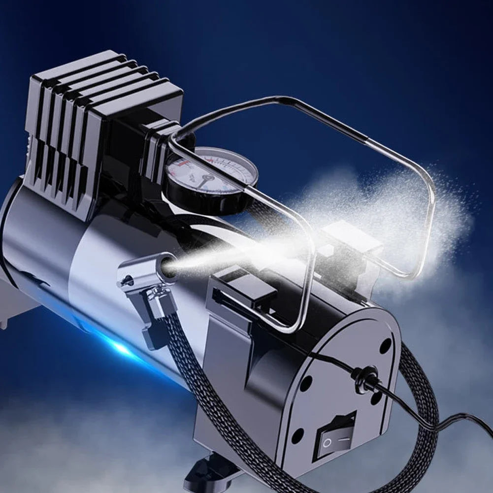 Compresor de aire portátil 12V 150PSI – inflador de neumáticos con manómetro digital