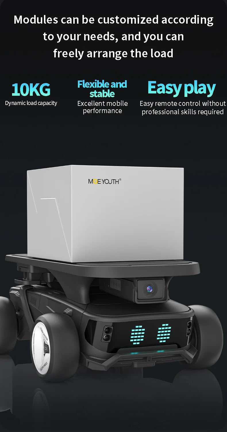 Auto Robot Storm X5 Inteligente RC - Reconocimiento Infrarrojo - Modos Programables - Blanco/Negro - Regalo Educativo para Niños