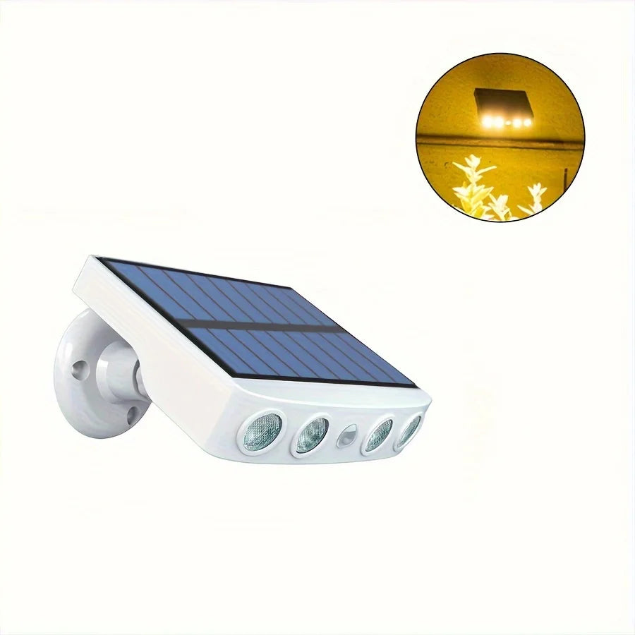 Lámpara solar LED con sensor de movimiento – impermeable IP65 y 3 modos para exterior
