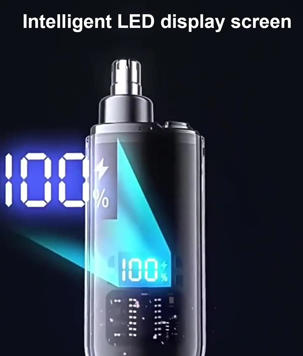 Recortadora eléctrica recargable – corta vello nasal, cejas y barba para hombre
