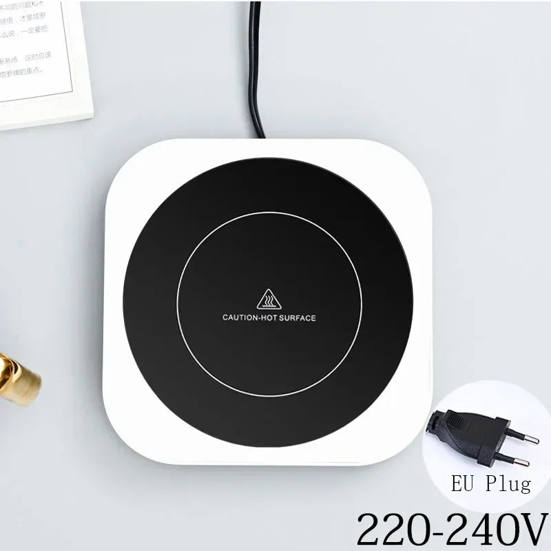 Calentador de Tazas Nuevo - Para Leche, Té, Tetera - Placa Caliente Eléctrica - Alta Temperatura 80°C - Para Hogar, Oficina y Escritorio