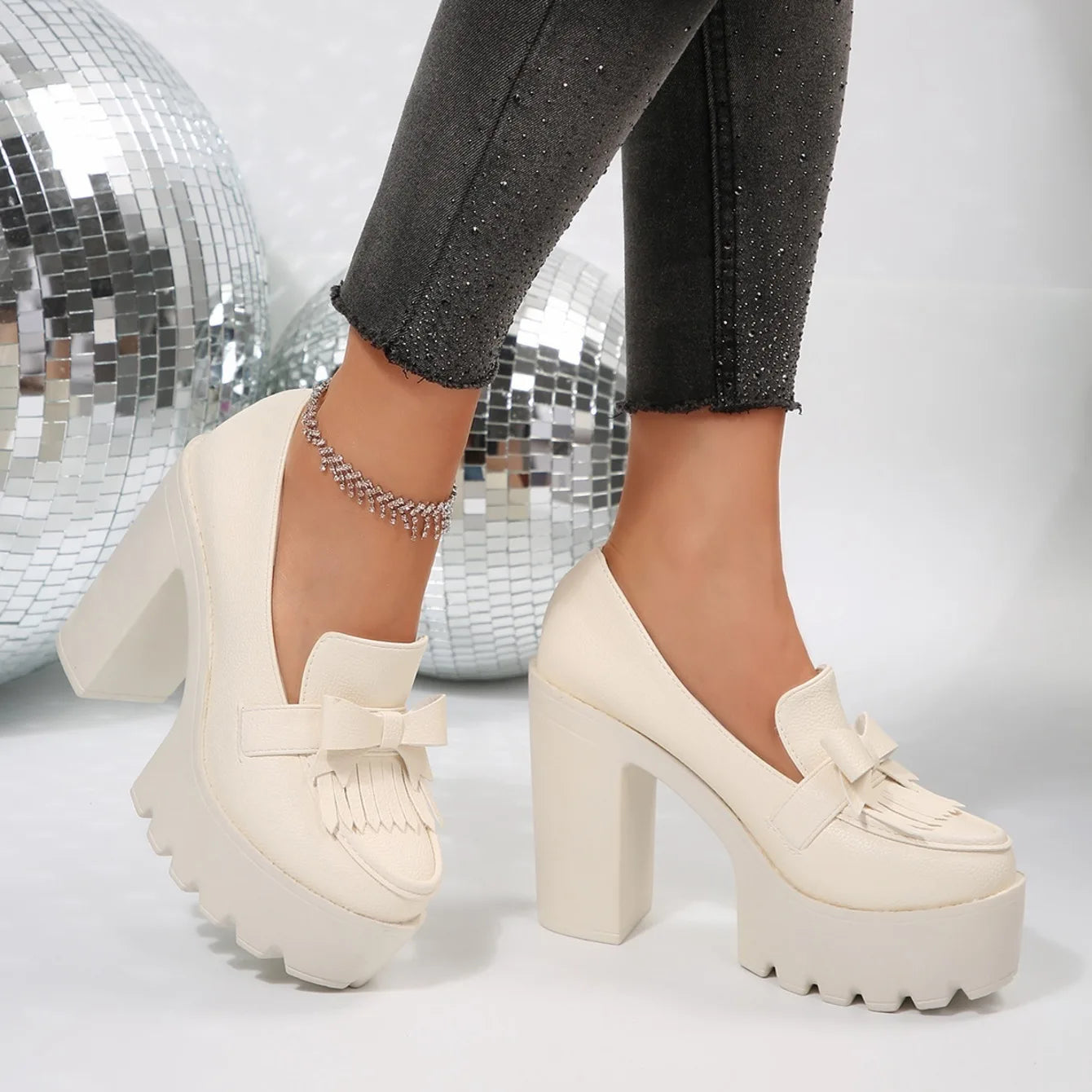 Pumps mujer – tacones chunky, plataforma elegante y antideslizantes