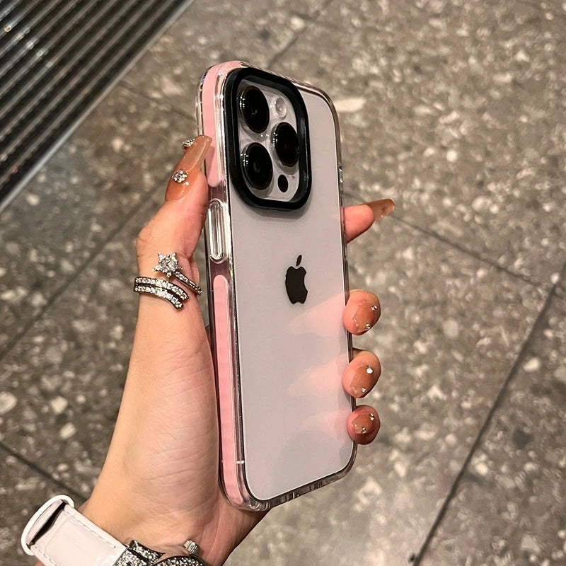 Funda transparente de lujo para iPhone – TPU suave y resistente a golpes