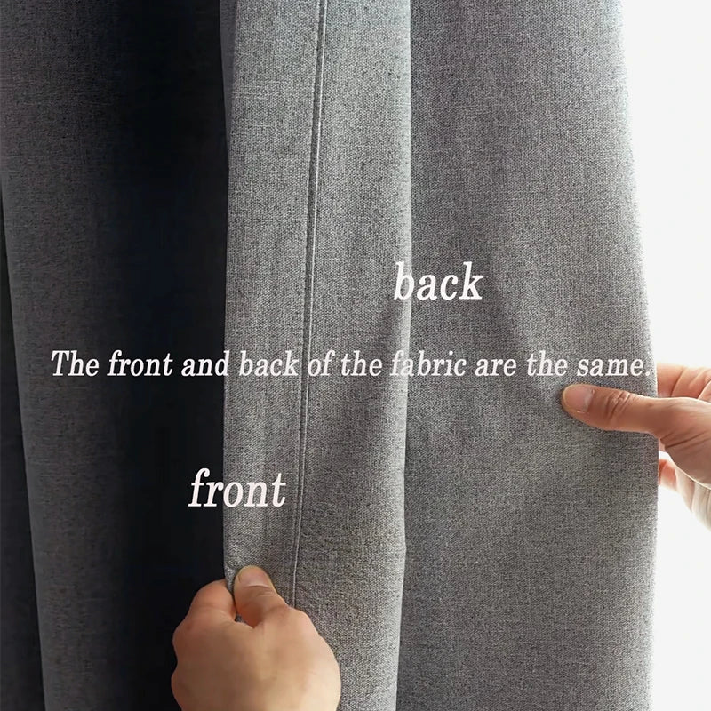 Cortinas blackout de lino Asazal – lujo moderno y opaco para living y dormitorio