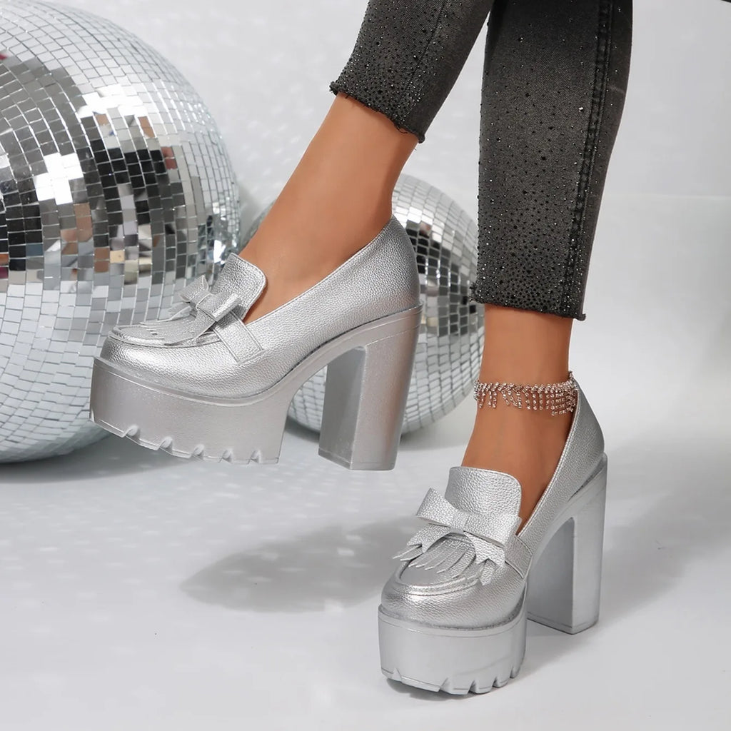 Pumps mujer – tacones chunky, plataforma elegante y antideslizantes