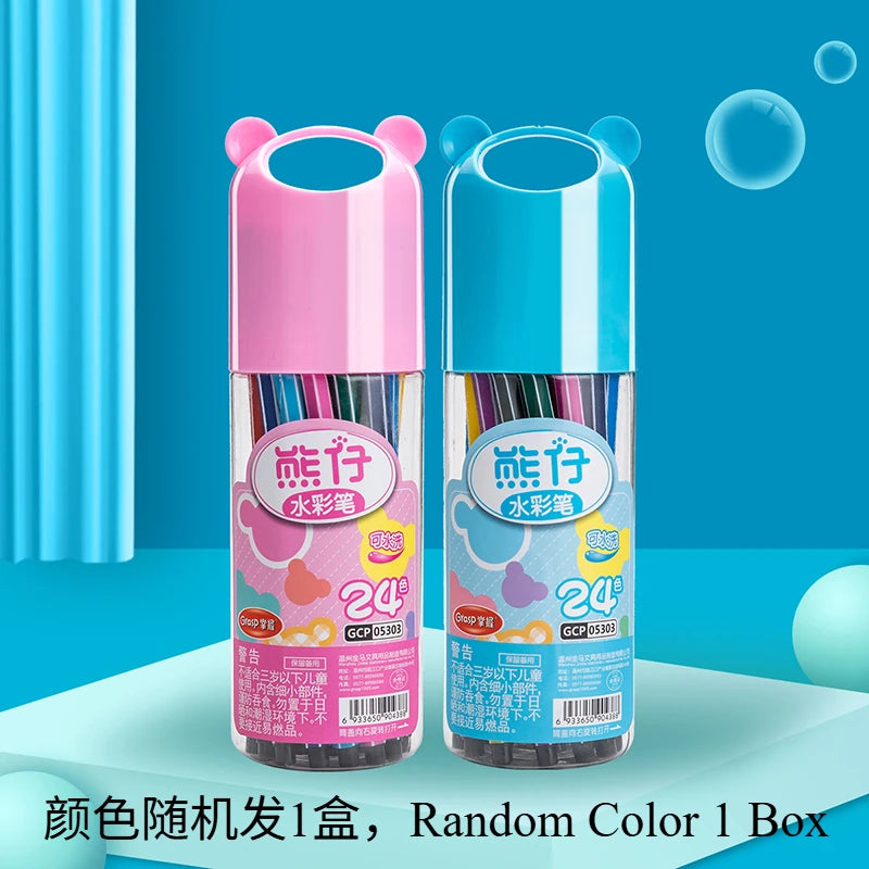 Set de marcadores lavables para niños – 12/24/36/48 colores seguros y vivos