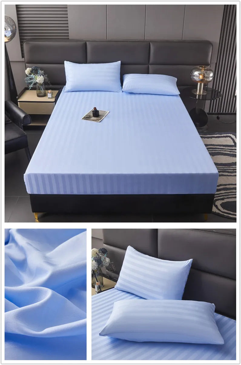 Sábana ajustable suave y fresca – amigable con la piel, para cama individual, queen y king